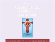 Tablet Screenshot of calvarybaptistgln.org